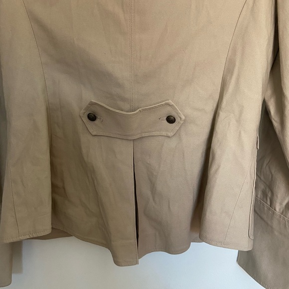 Apostrophe cream/buff military style jacket - Picture 7 of 10